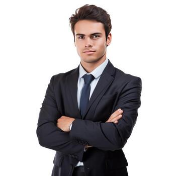 businessman isolated illustration ai generative free photo